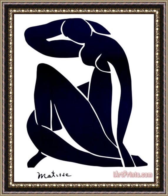 Henri Matisse Blue Nude Vi Framed Painting