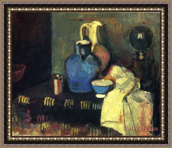 Henri Matisse Blue Pitcher Framed Painting