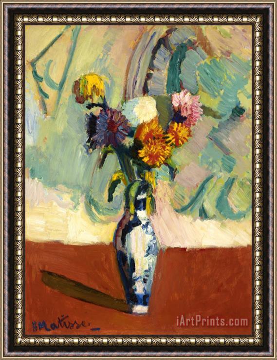 Henri Matisse Bouquet, Vase Chinois, 1901 Framed Painting