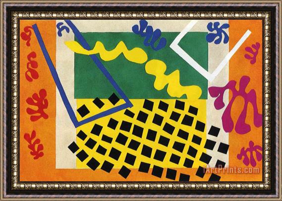 Henri Matisse Cut Outs 3 Framed Painting
