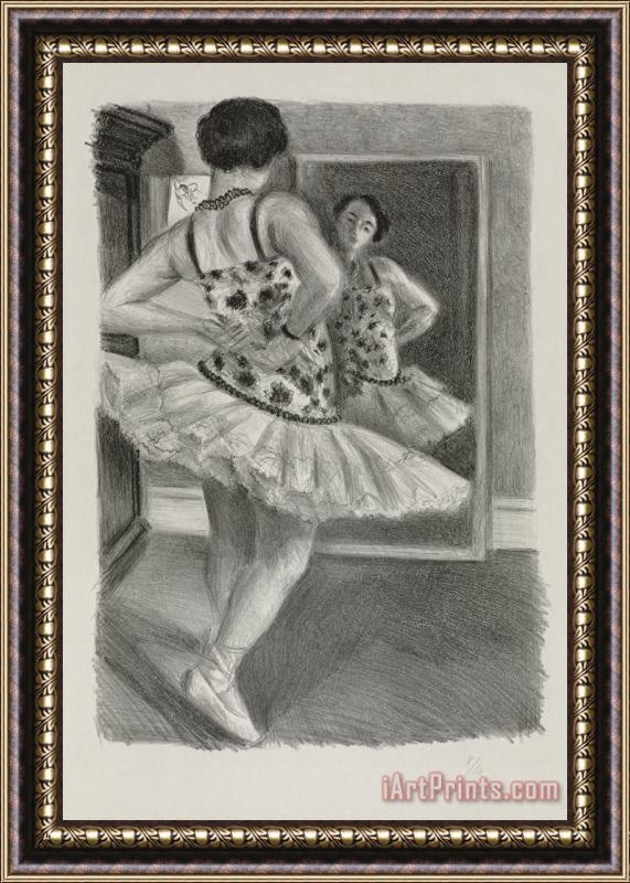 Henri Matisse Dancer Reflected in Mirror (danseuse Refletee Dans La Glace) Framed Print
