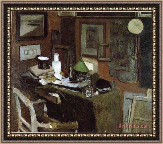 Henri Matisse Interior with a Top Hat 1896 Framed Print