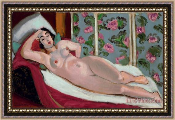 Henri Matisse Nu a La Chaise Longue Framed Painting