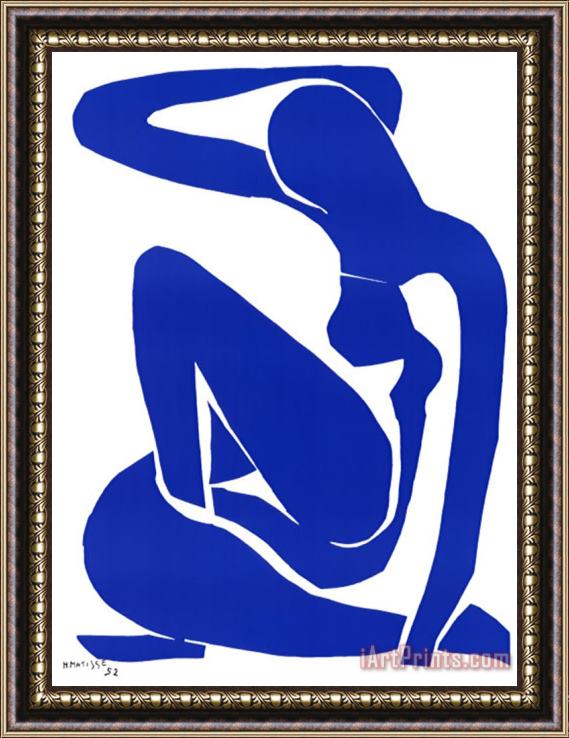 Henri Matisse Nu Bleu I C 1952 Framed Print