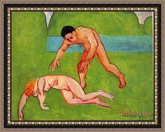 Henri Matisse Nymph And Satyr 1909 Framed Painting