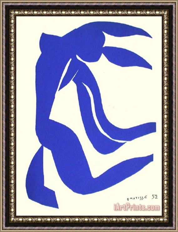 Henri Matisse Papiers Decoupes La Chevelure Framed Painting