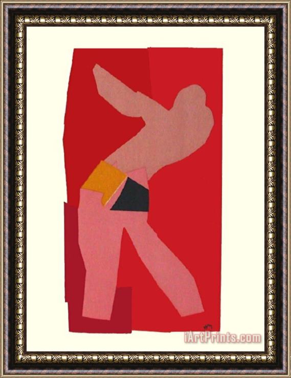 Henri Matisse Papiers Decoupes Le Golfeur Framed Painting
