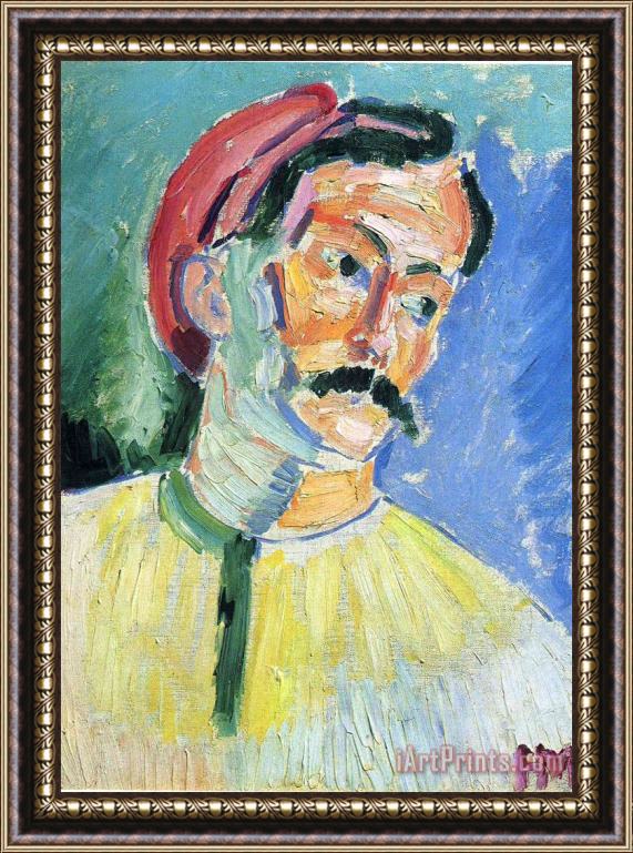 Henri Matisse Portrait of Andre Derain 1905 Framed Painting