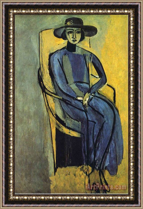 Henri Matisse Portrait of Greta Prozor 1916 Framed Painting