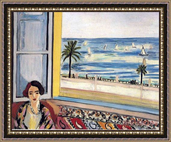 Henri Matisse Seated Woman Back Turned to The Open Window 1922 Framed Painting