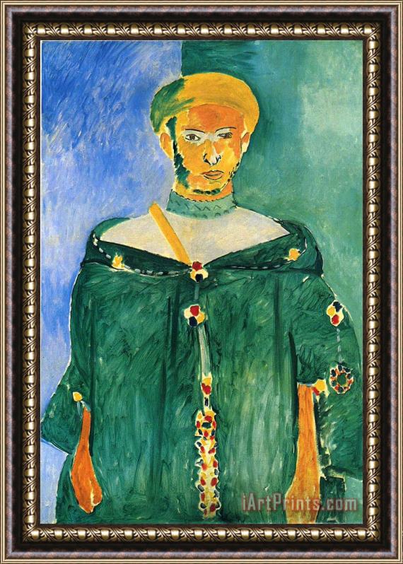 Henri Matisse Standing Moroccan in Green Standing Riffian 1913 Framed Painting