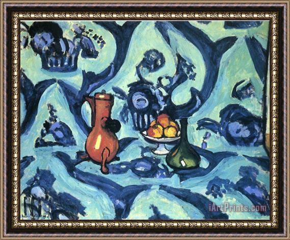 Henri Matisse Still Life with Blue Tablecloth 1906 Framed Painting