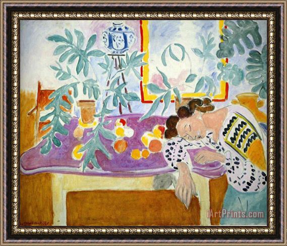 Henri Matisse Still Life with Sleeper 1940 Framed Painting