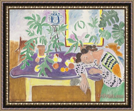 Henri Matisse Still Life with Sleeping Woman Framed Print