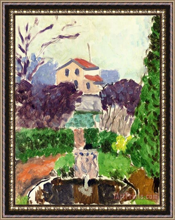Henri Matisse The Artist's Garden at Issy Les Moulineaux 1918 Framed Painting