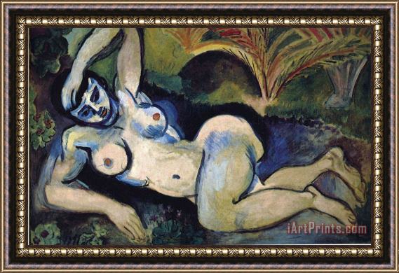 Henri Matisse The Blue Nude Souvenir of Biskra 1907 Framed Painting