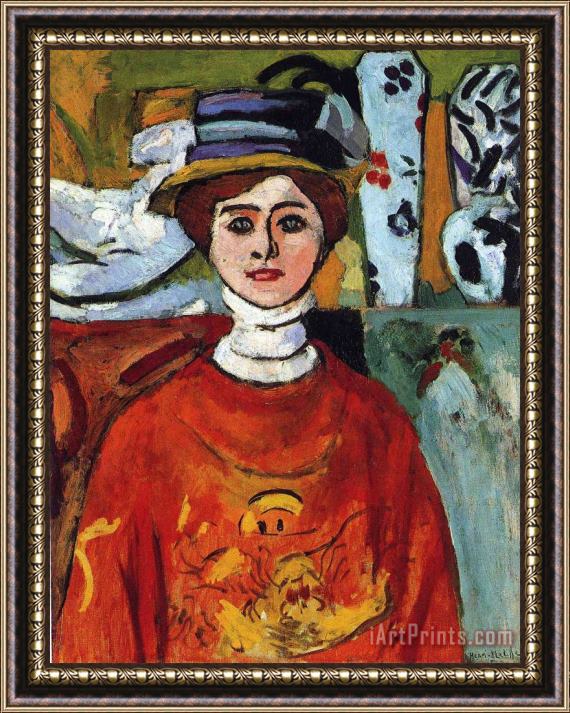 Henri Matisse The Girl with Green Eyes 1908 Framed Print