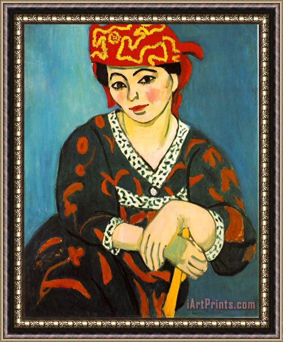 Henri Matisse The Red Madras Headdress 1907 Framed Print