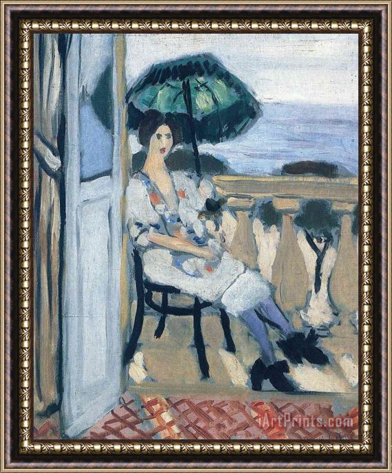 Henri Matisse Woman Holding Umbrella Framed Print