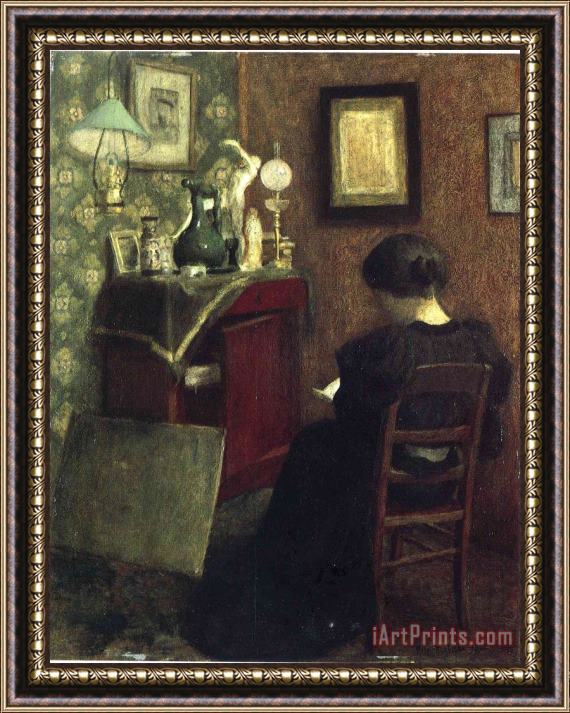 Henri Matisse Woman Reading 1894 Framed Print