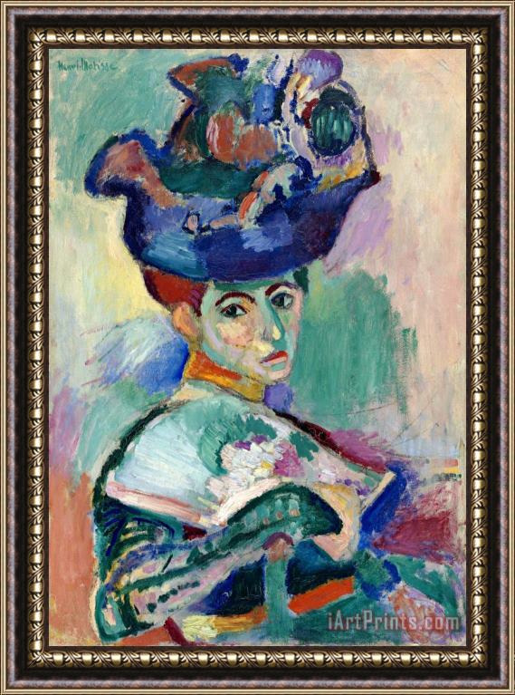 Henri Matisse Woman with Hat 1905 Framed Print