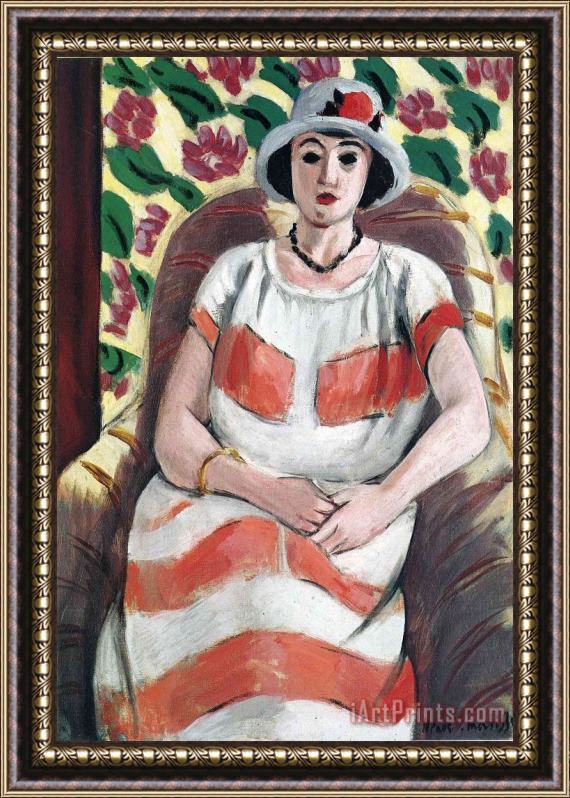 Henri Matisse Young Woman in Pink 1923 Framed Print
