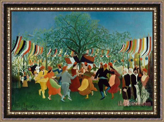Henri Rousseau A Centennial of Independence Framed Painting