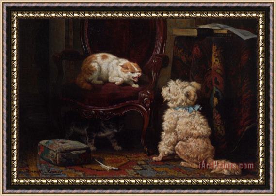 Henriette Ronner-Knip The Uninvited Guest Framed Painting