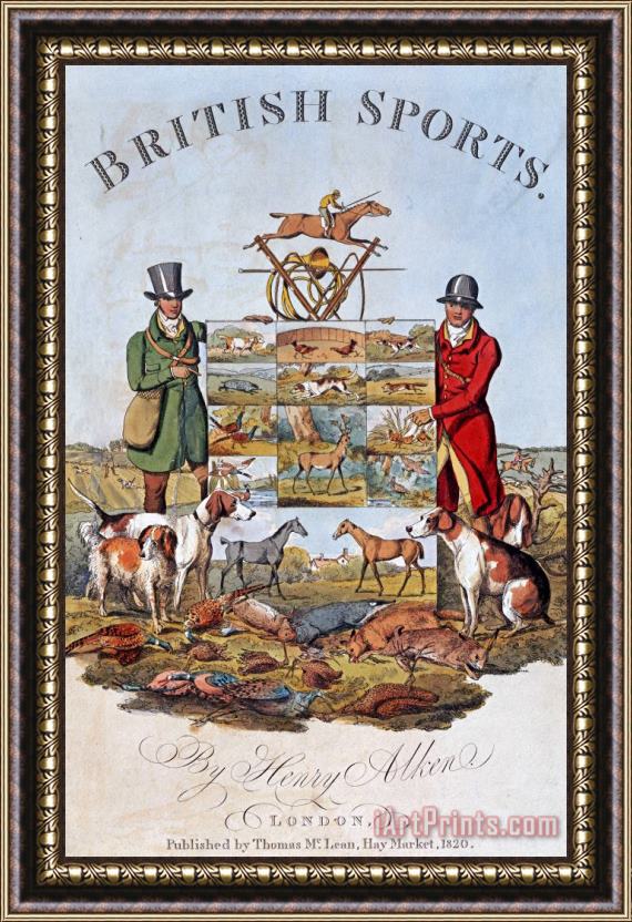 Henry Alken The National Sports of Great Britain Framed Painting