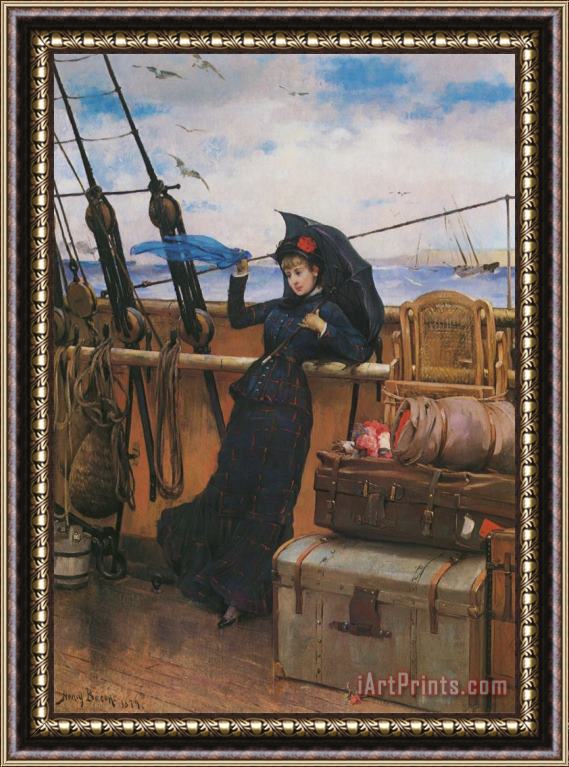 Henry Bacon The Departure Framed Painting