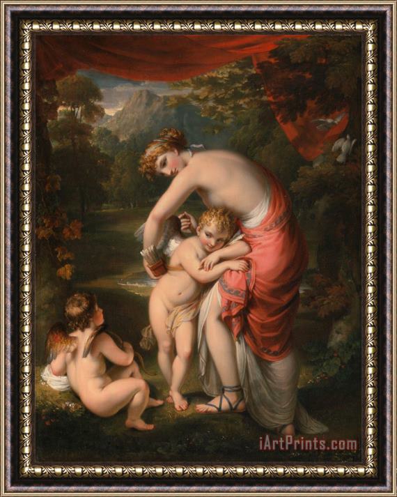 Henry Howard Venus And Cupid Framed Painting