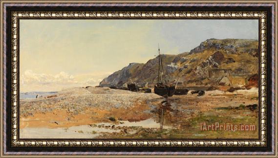 Henry Moore Coastal Scene Framed Painting