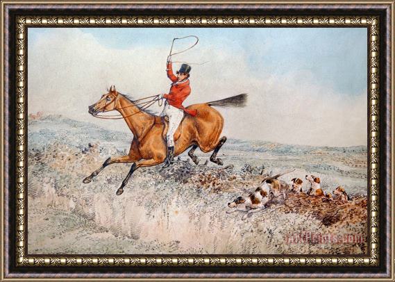 Henry Thomas Alken Fox Hunting Framed Print