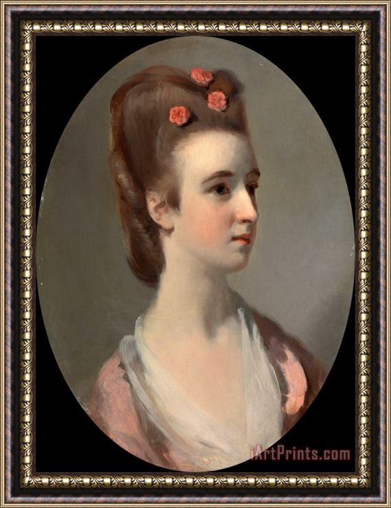 Henry Walton Portrait of a Woman, Possibly Miss Nettlethorpe Framed Print