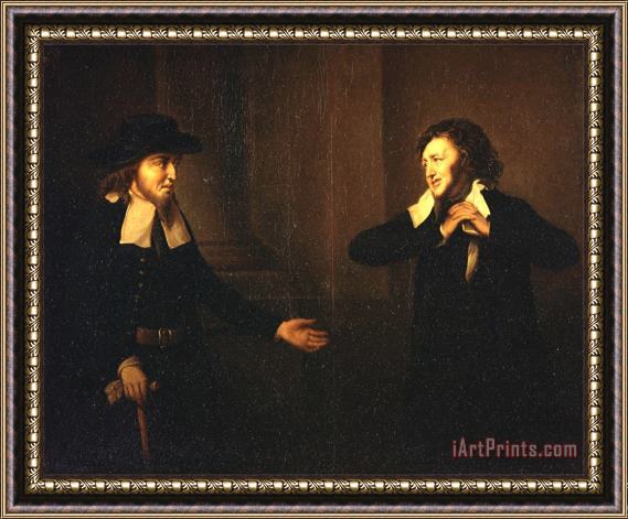 Herbert Stoppelaer Shylock And Tubal From The Merchant of Venice Framed Painting