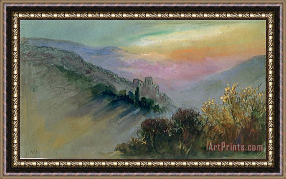 Hercules Brabazon Mountain Landscape Framed Painting