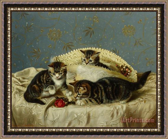 HH Couldery Kittens Up To Mischief Framed Print