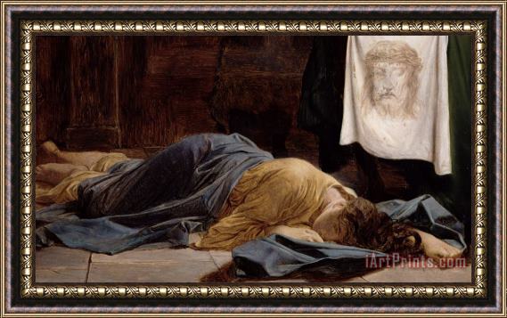 Hippolyte Delaroche Saint Veronica Framed Painting