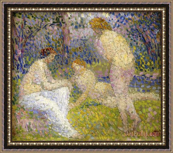 Hippolyte Petitjean Bathers Framed Painting