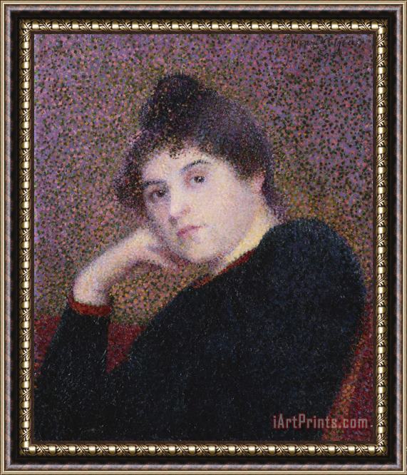 Hippolyte Petitjean Portrait De Femme Framed Painting