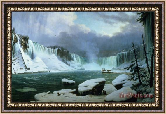 Hippolyte Victor Valentin Sebron Niagara Falls Framed Print