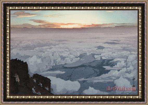Hiroshi Yoshida Fuji Mountain, Early Morning (gorai Ko), From The Series Ten Views of Fuji (fuji Jikkei) Framed Print