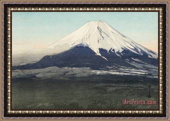 Hiroshi Yoshida Fuji Mountain From Yoshida (yoshida Mura), From The Series Ten Views of Fuji (fuji Jikkei) Framed Painting