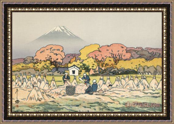 Hiroshi Yoshida Fuji Mountain in Autumn (aki), From The Series Ten Views of Fuji (fuji Jikkei) Framed Painting