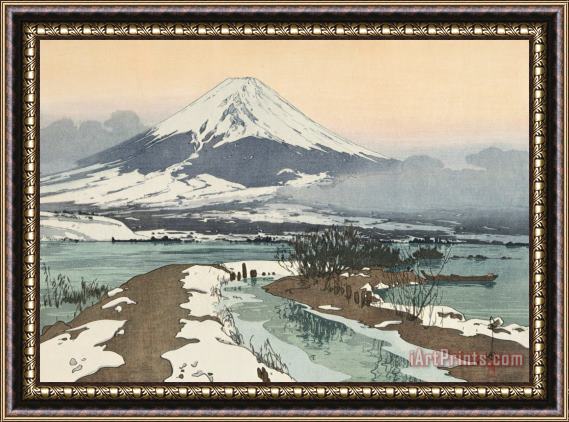 Hiroshi Yoshida Kawaguchi Lake (kawaguchi Ko), From The Series Ten Views of Fuji (fuji Jikkei) Framed Painting