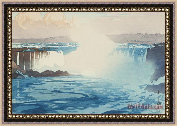 Hiroshi Yoshida Niagara Falls Framed Print