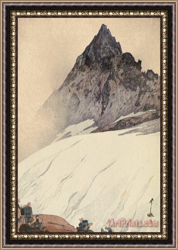 Hiroshi Yoshida Yariga Mountain (yariga Take), From The Series Japanese Alps, One of Twelve Subjects (nihon Arupusu Ju Ni Dai No Uchi) Framed Painting