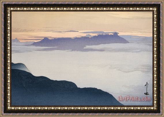 Hiroshi Yoshida Yatsuga Mountain After Rain (ugo No Yatsuga Take), From The Series Southern Japanese Alps (nihon Minami Arupusu Shu) Framed Painting