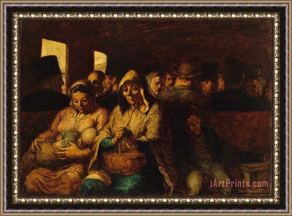 Honore Daumier The Third Class Carriage Framed Print