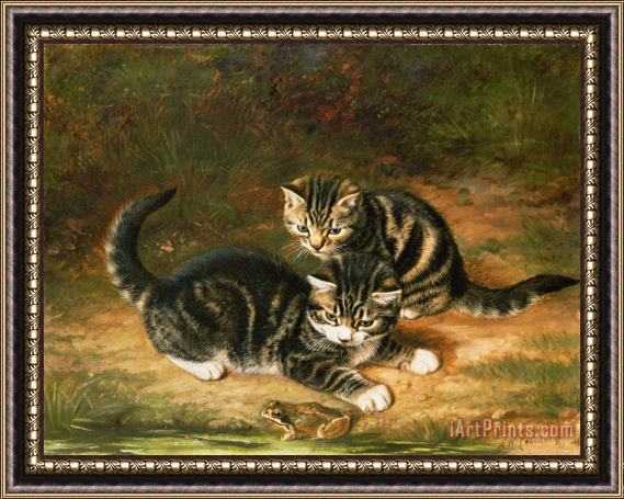 Horatio Henry Couldery Kittens Framed Painting